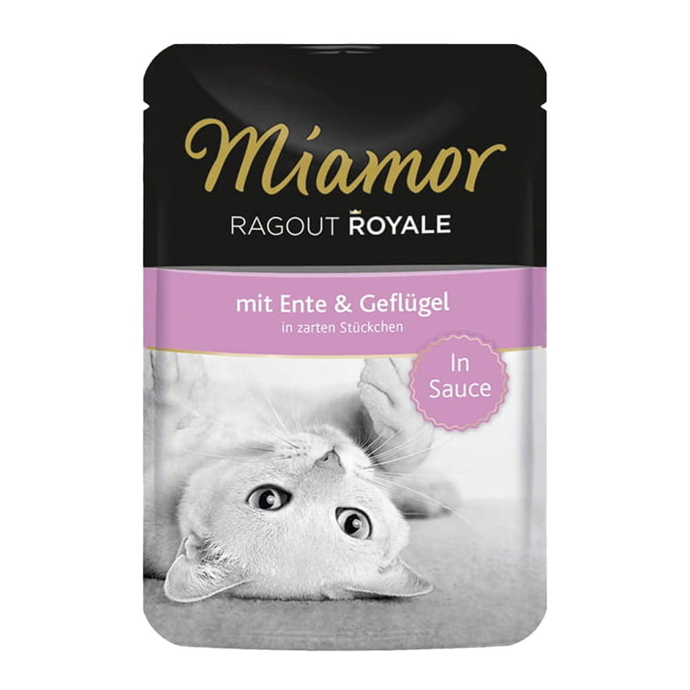 Miamor Ragout Kaczka z Drobiem w Sosie Karma dla Kota 100g Pakiet 10 sztuk